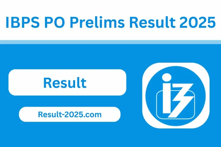 IBPS PO Prelims Result 2025