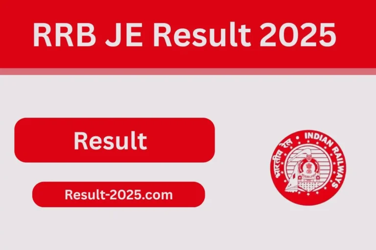 RRB JE Result 2025