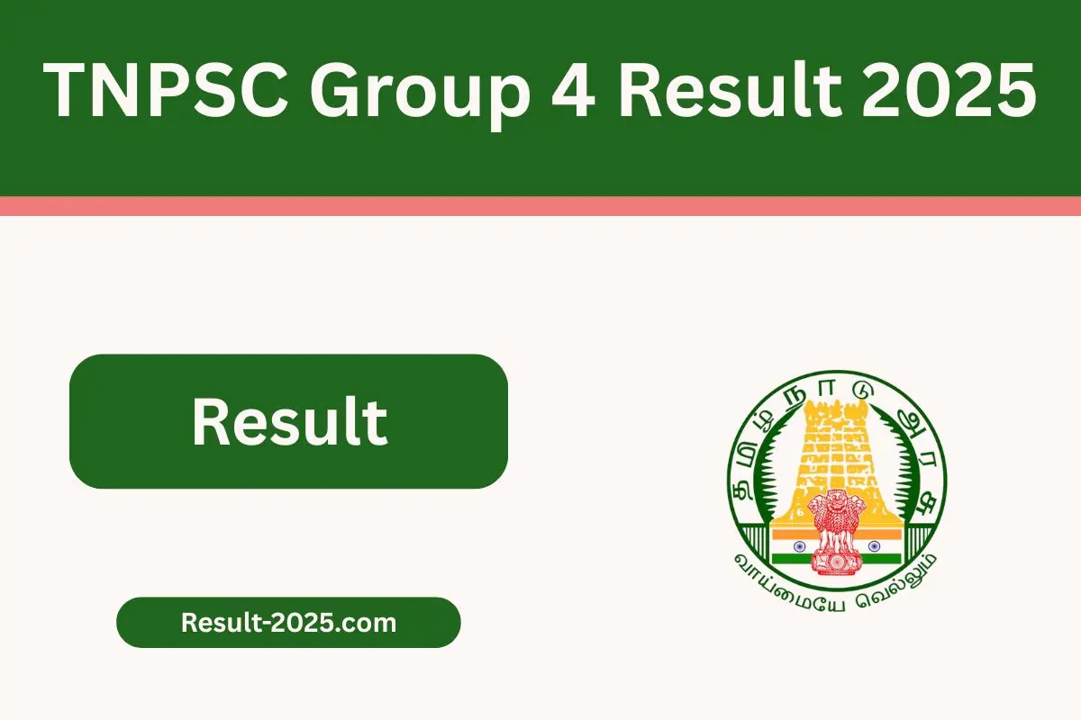TNPSC Group 4 Result 2025